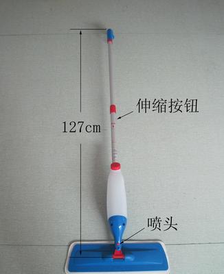 廠家直銷噴水拖把 鋁合金伸縮桿與360度旋轉設計，日常清潔新選擇